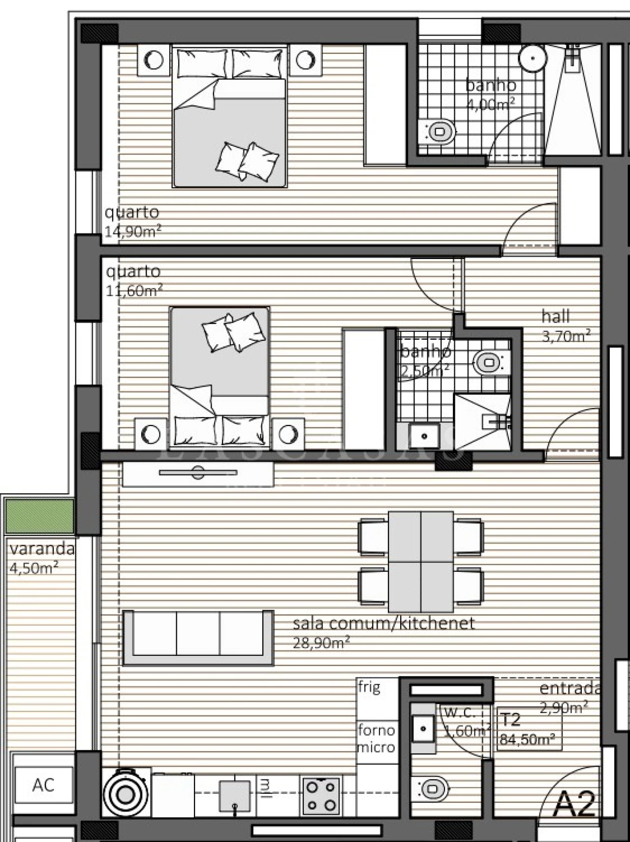 Apartamento T2 para Venda em Paranhos Foto 9