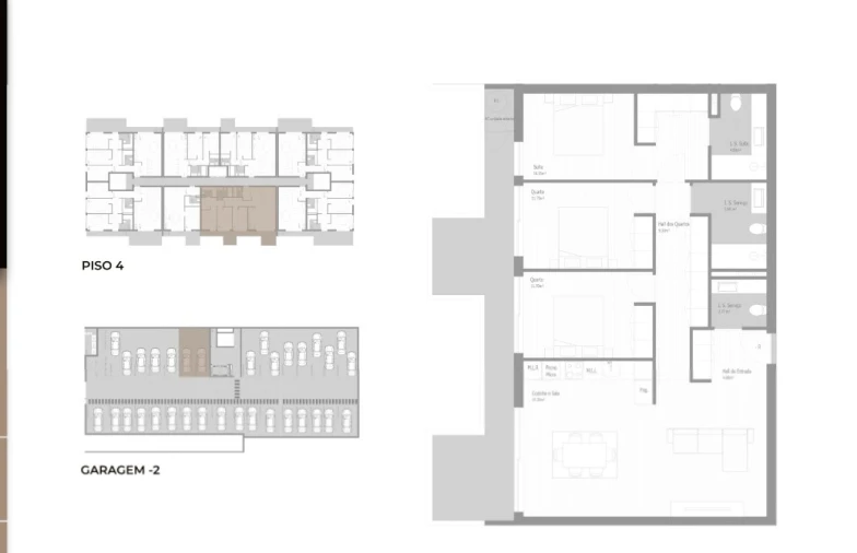Apartamento T3 para Venda em Valongo Planta 1
