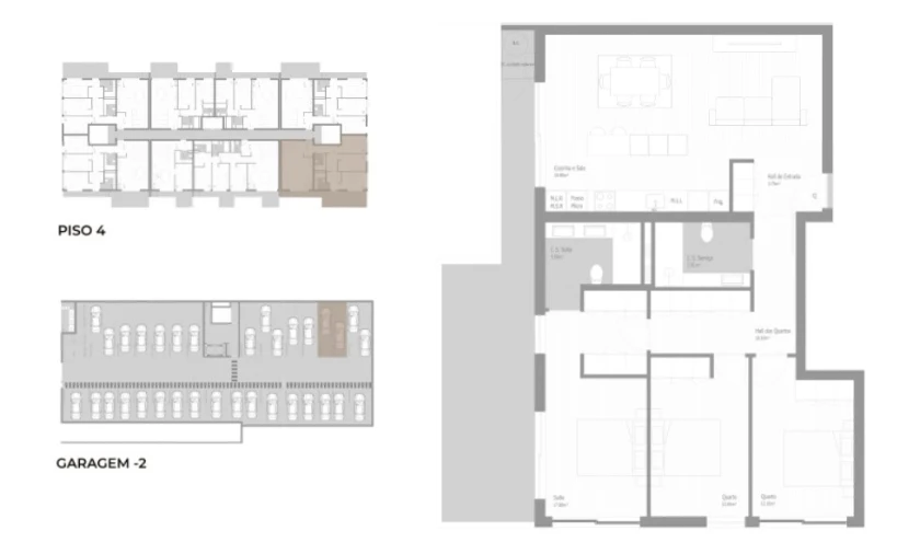 Apartamento T3 para Venda em Valongo Planta 1