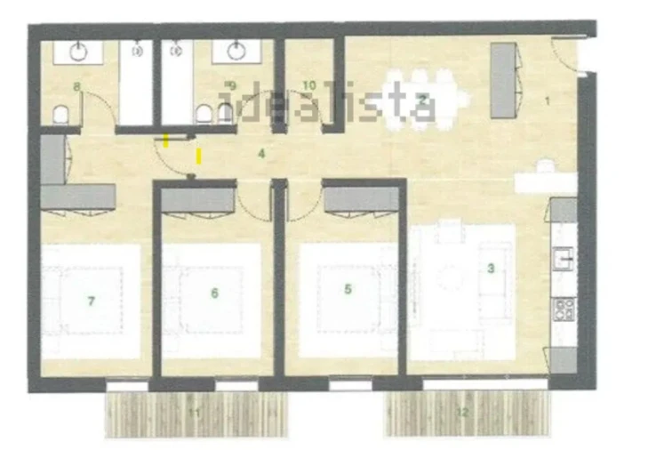 Apartamento T3 para Venda em Campanhã Planta 1