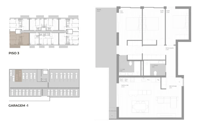 Apartamento T3 para Venda em Valongo Planta 1