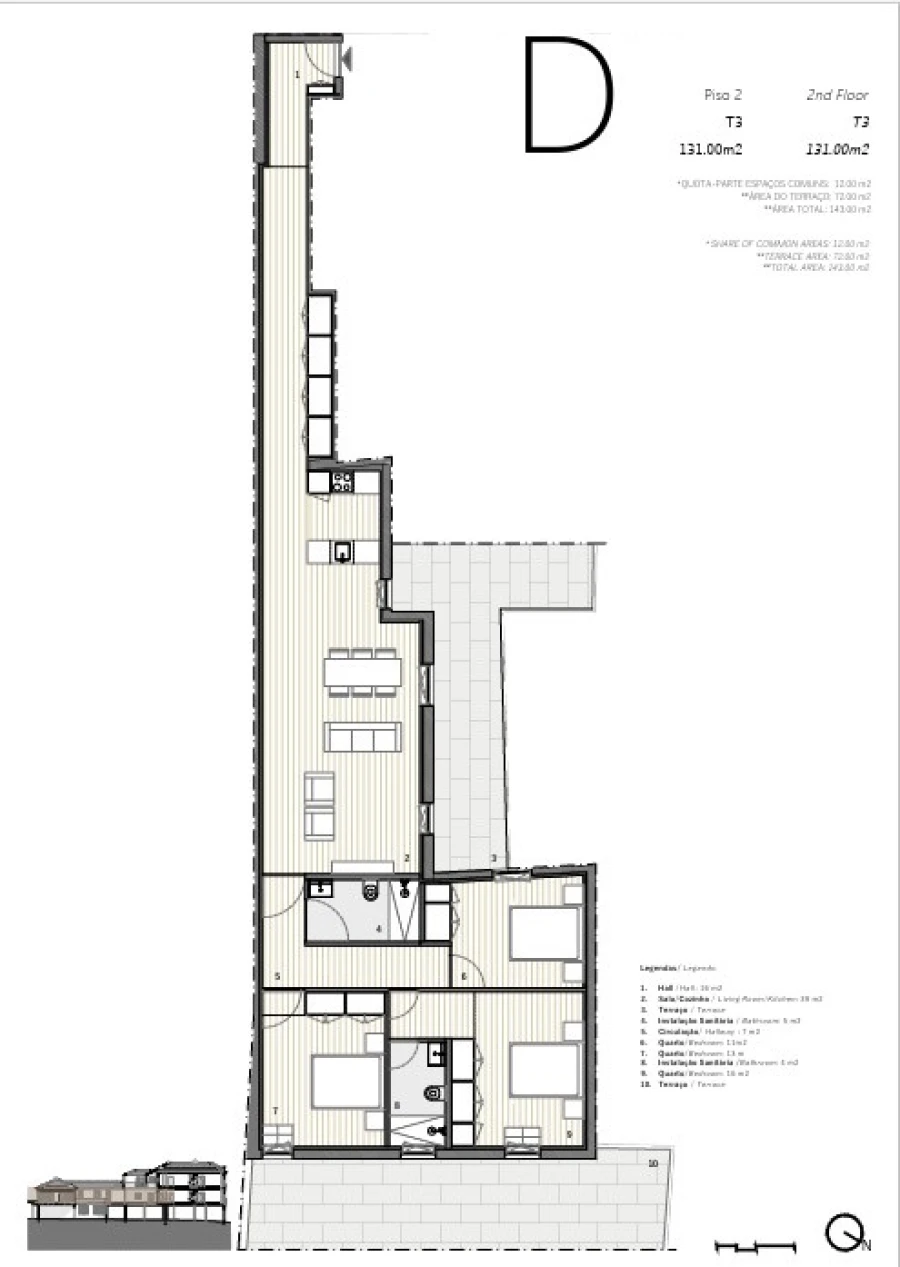 Apartamento T3 para Venda em Ramalde Planta 1