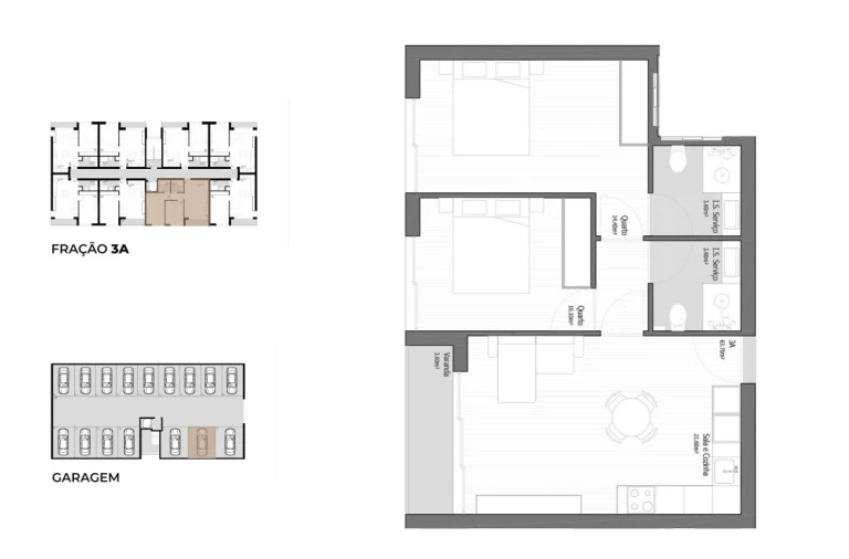 Apartamento T2 para Venda em Vila Praia de Ancora Planta 1