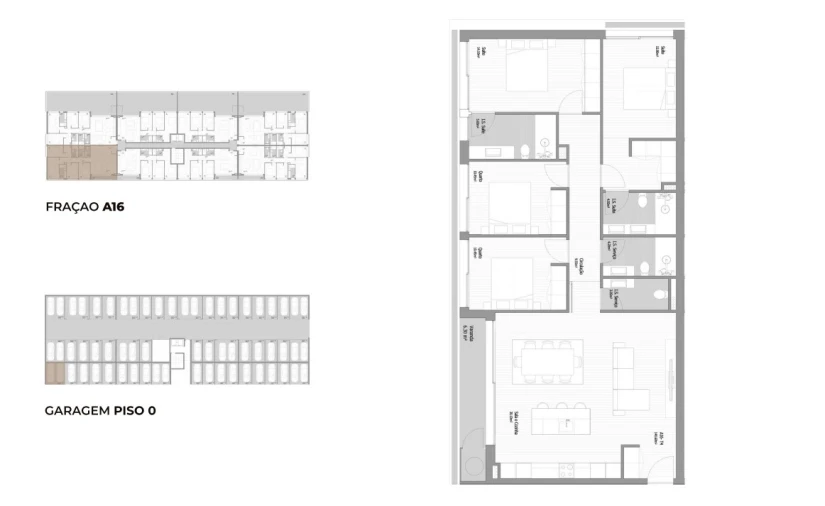 Apartamento T4 para Venda em Fânzeres e São Pedro da Cova Planta 1