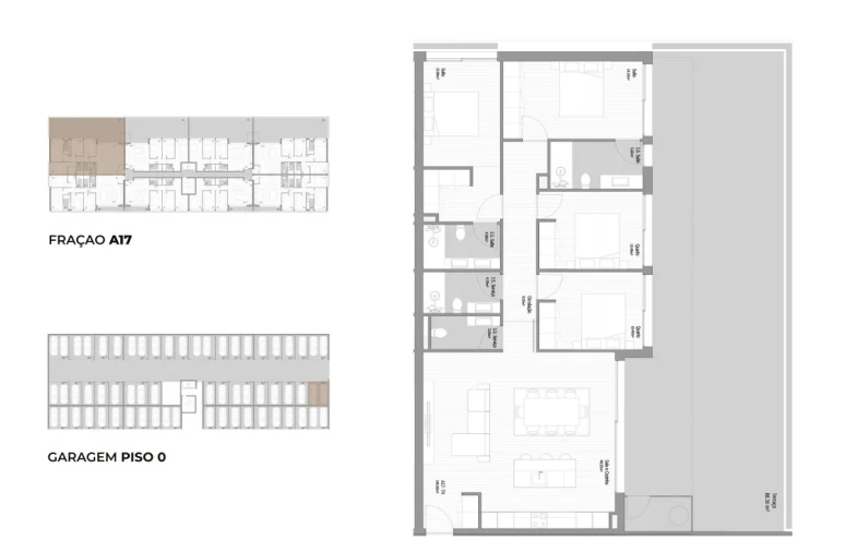 Apartamento T4 para Venda em Fânzeres e São Pedro da Cova Planta 1