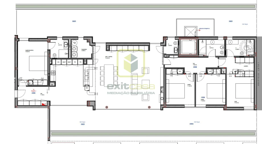 Apartamento T4 para Venda em São Bernardo Planta 1