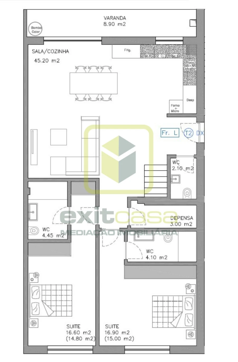 Apartamento T2 para Venda em Esgueira Planta 1