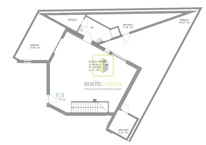 Apartamento T3 para Venda em Esgueira Planta 2