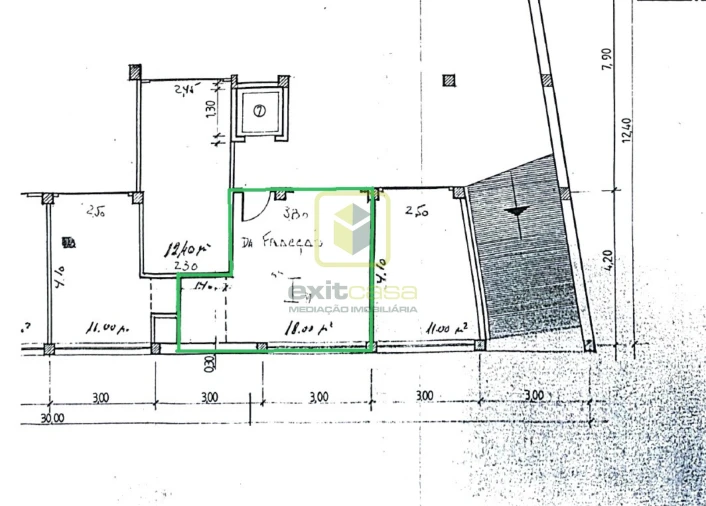 Apartamento T3 para Venda em Glória e Vera Cruz Planta 2