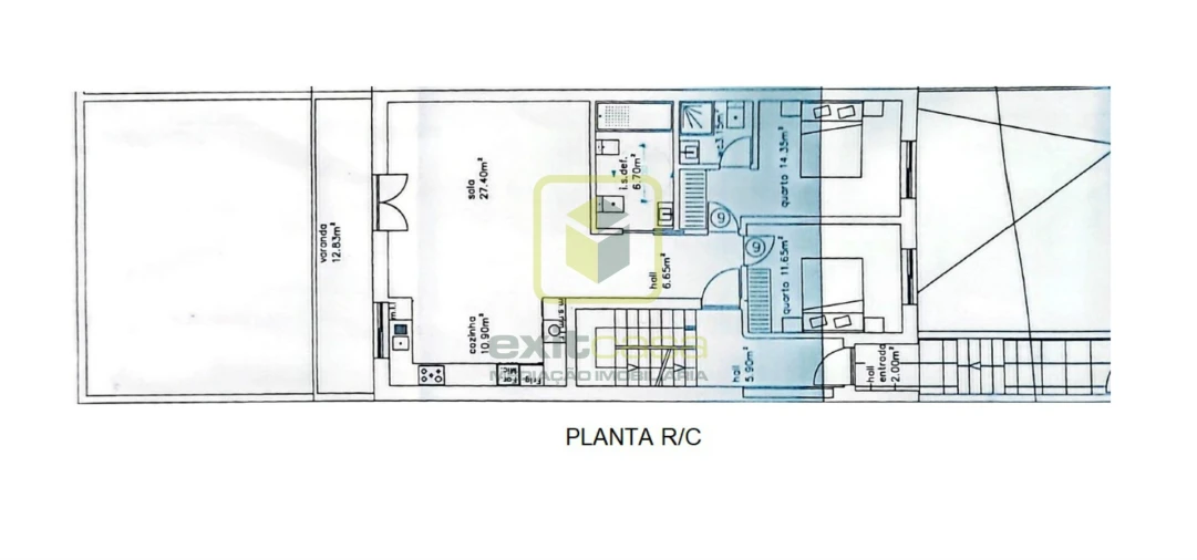 Apartamento T2 para Venda em Santa Joana Planta 1
