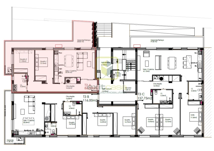 Apartamento T2 para Venda em Montemor-O-Velho e Gatões Planta 1
