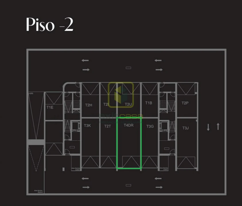 Apartamento T4 para Venda em Glória e Vera Cruz Planta 2