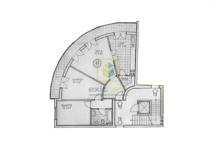 Apartamento T2 para Venda em Gafanha da Boa Hora Planta 1