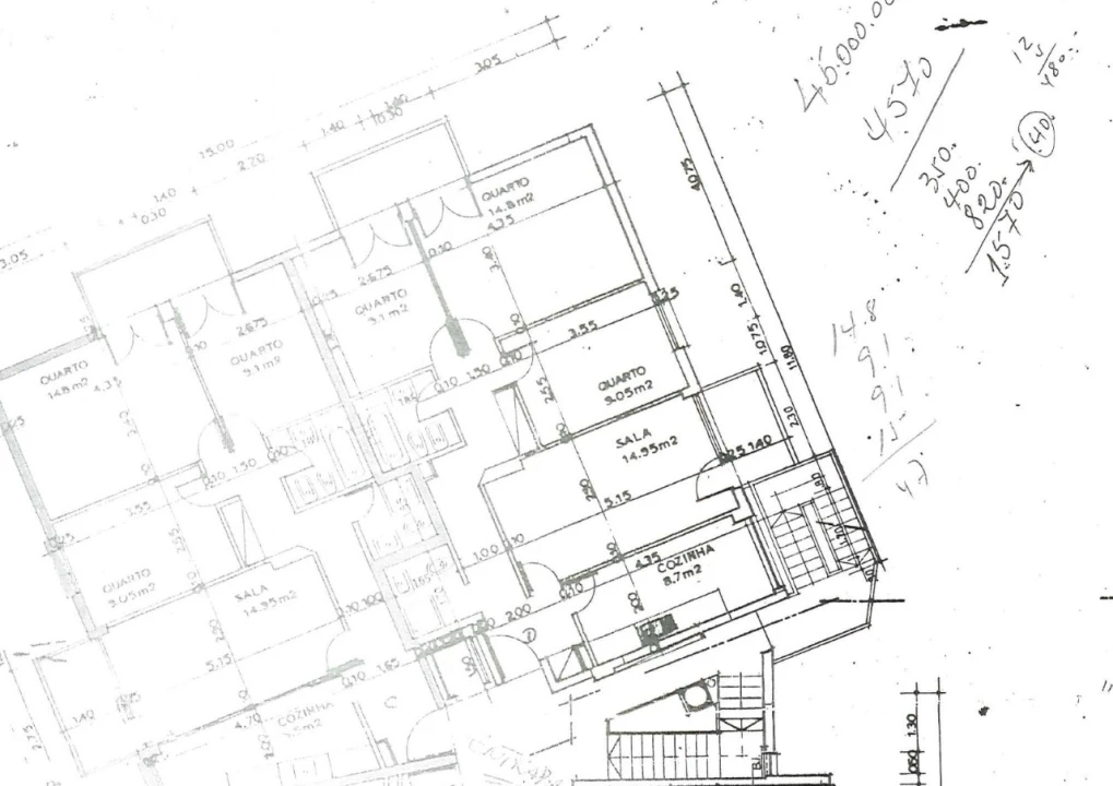 Apartamento T3 para Venda em Benfica Planta 2