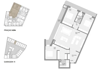 Apartamento T3 para Venda em Bougado (São Martinho e Santiago)