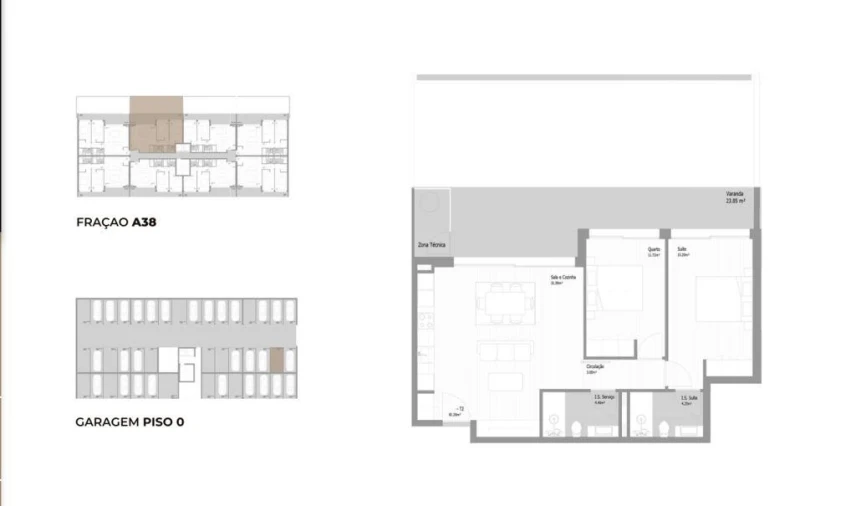 Apartamento T2 para Venda em Fânzeres e São Pedro da Cova Foto 17