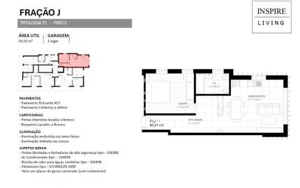 Apartamento T1 para Venda em Viseu