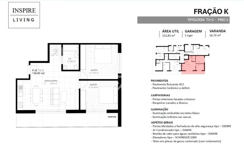 Apartamento T4 para Venda em Viseu Foto 2