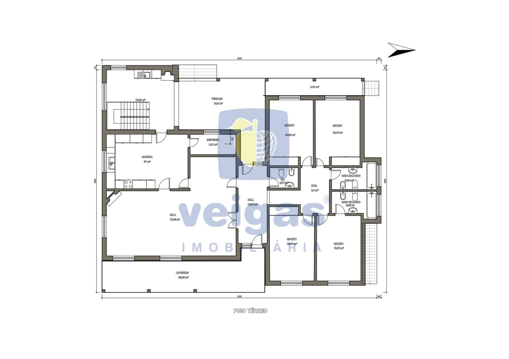 Moradia T6 para Venda em Quarteira Planta 2