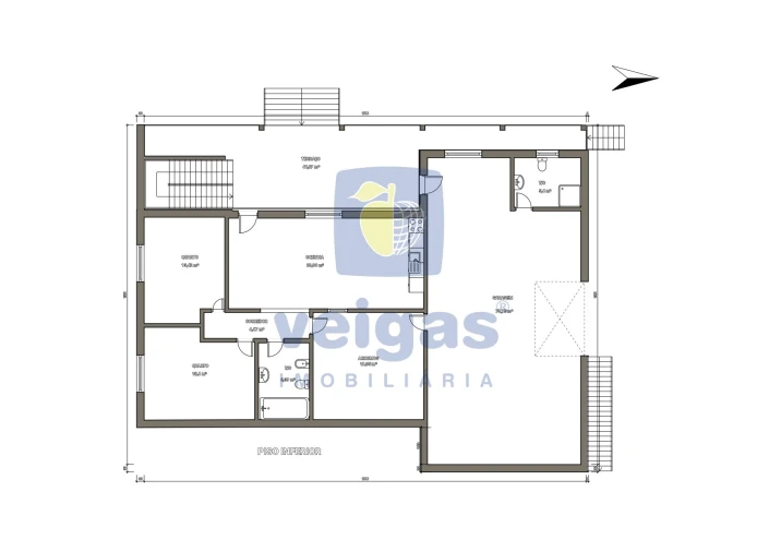 Moradia T6 para Venda em Quarteira Planta 1