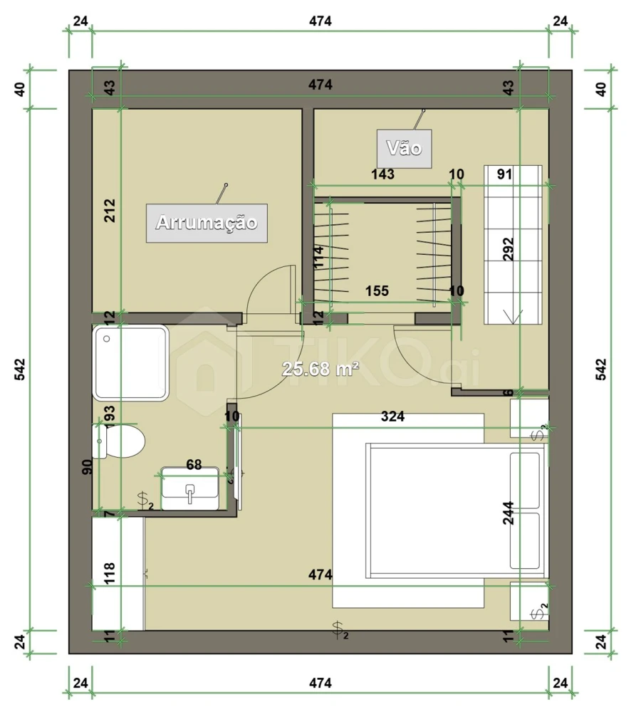 Moradia T4 para Venda em Ventosa Planta 2