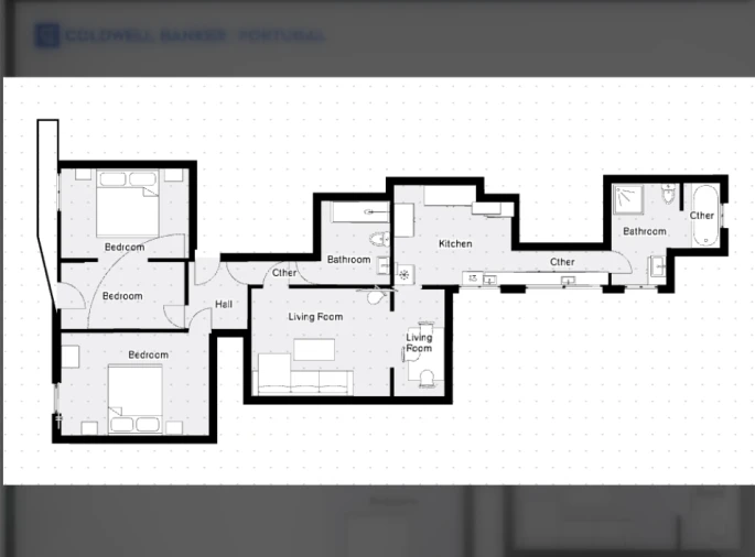 Apartamento T2 para Venda em Penha de França Planta 1