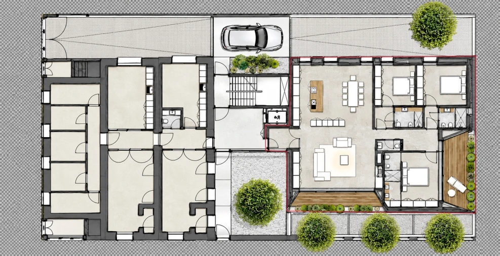 Apartamento T3 para Venda em Viseu Planta 1