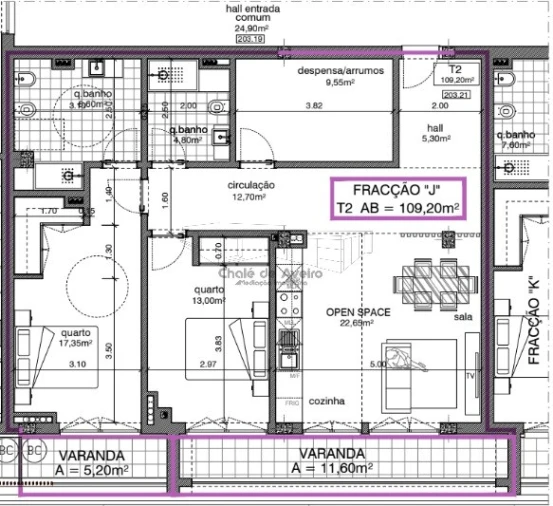 Apartamento T2 para Venda em O. Azeméis, Riba-Ul, Ul, Macinhata Seixa, Madail Planta 1