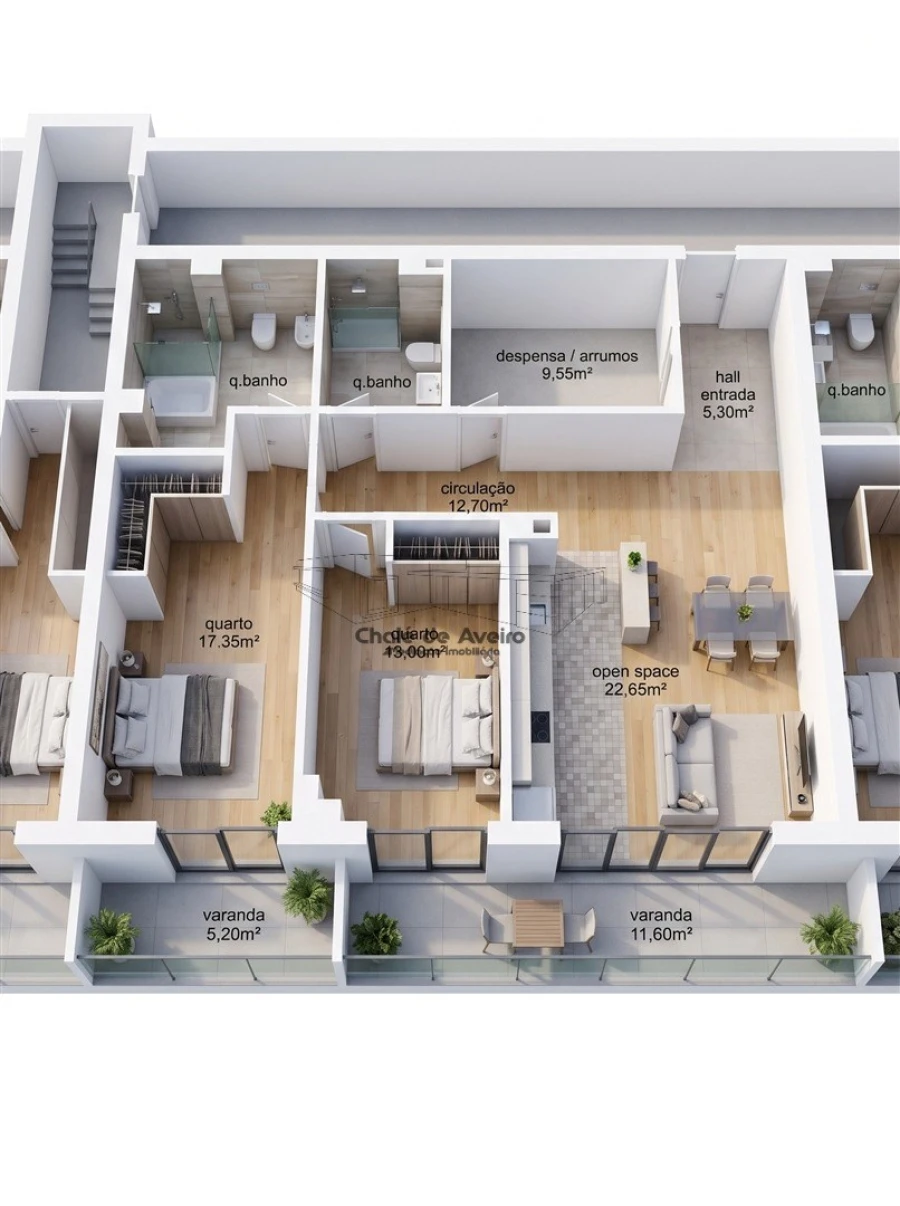 Apartamento T2 para Venda em O. Azeméis, Riba-Ul, Ul, Macinhata Seixa, Madail Planta 2