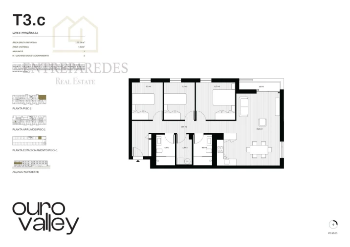 Apartamento T3 para Venda em Rio Tinto Foto 14