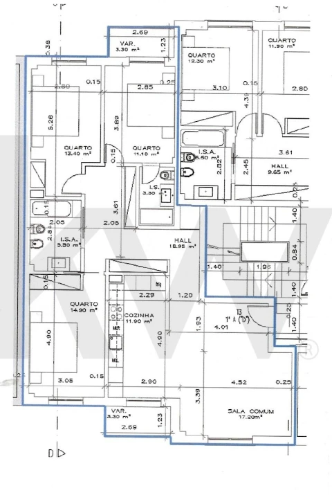Apartamento T3 para Venda em Carcavelos e Parede