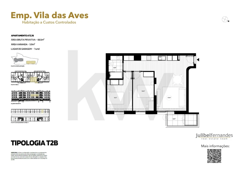 Apartamento T2 para Venda em Vila das Aves Foto 12
