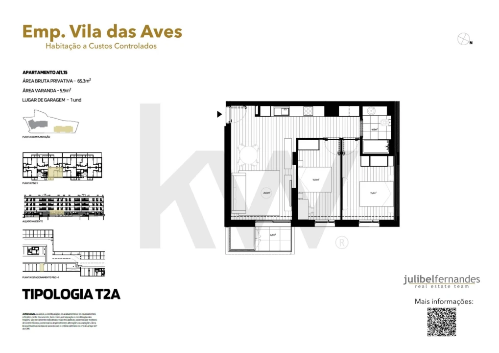 Apartamento T2 para Venda em Vila das Aves Foto 12