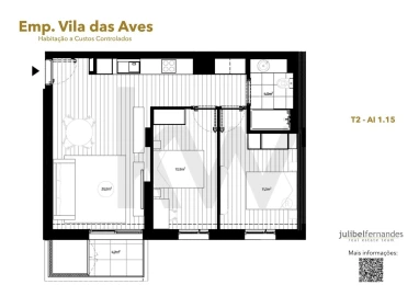Apartamento T2 para Venda em Vila das Aves