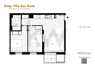 Apartamento T2 para Venda em Vila das Aves