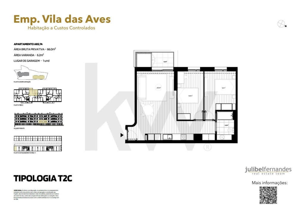 Apartamento T2 para Venda em Vila das Aves Foto 12