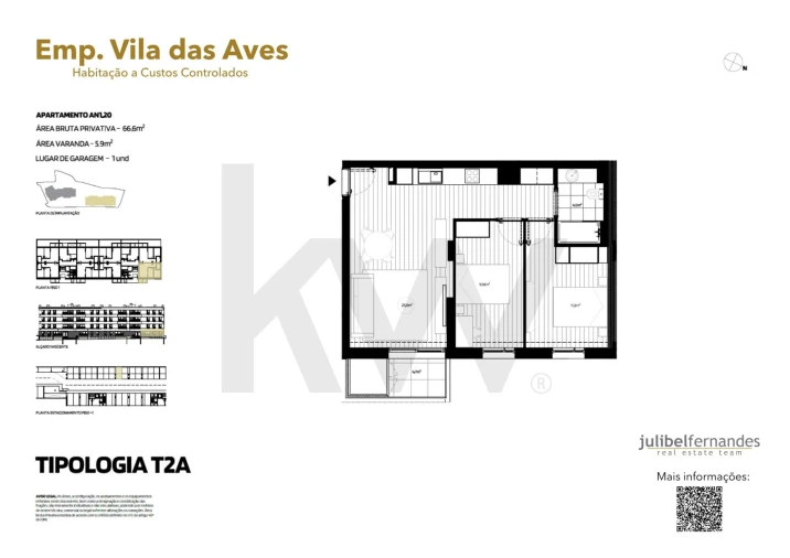 Apartamento T2 para Venda em Vila das Aves Foto 12