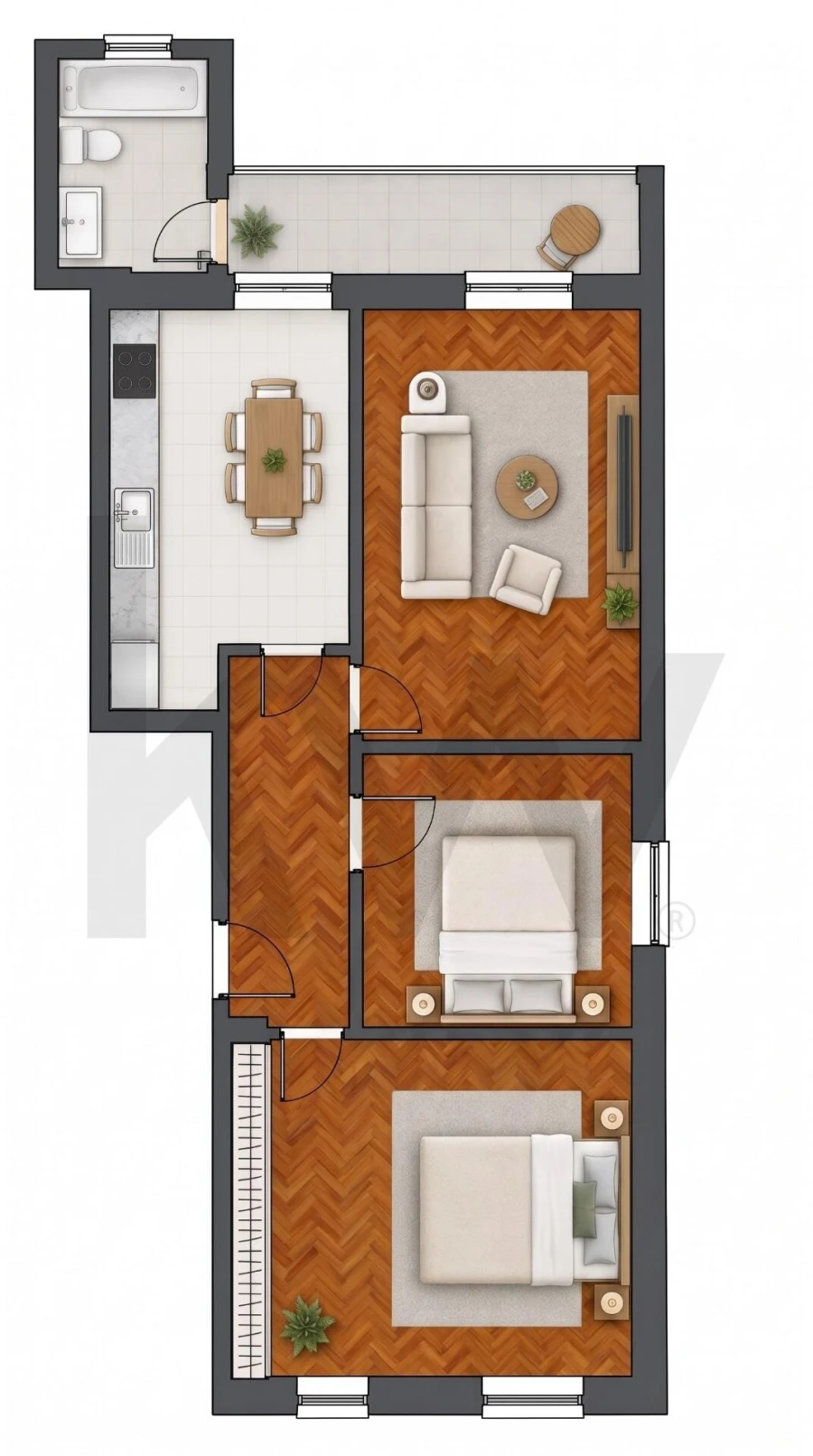 Apartamento T2 para Venda em Areeiro Foto 31