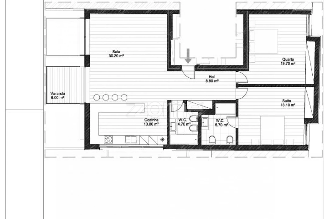 Apartamento T2 para Venda em Espinho Foto 7