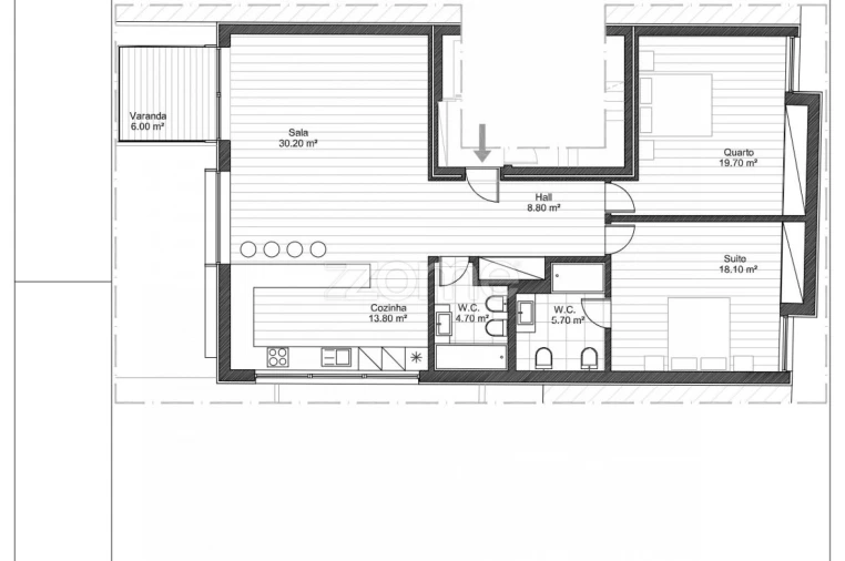 Apartamento T2 para Venda em Espinho Foto 7