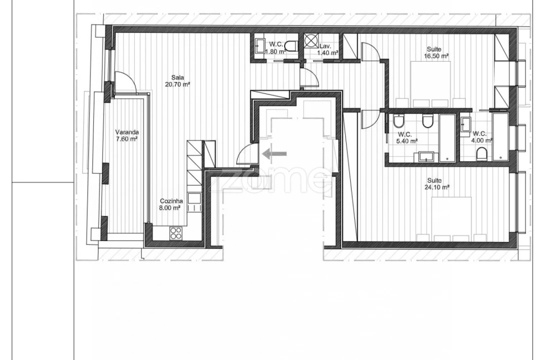 Apartamento T2 para Venda em Espinho Foto 8