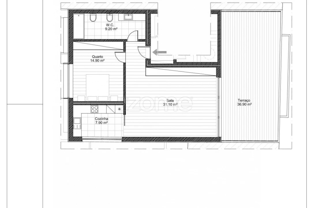 Apartamento T1 para Venda em Espinho Foto 7