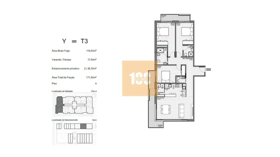 Apartamento T3 para Venda em Santa Marinha e São Pedro da Afurada Foto 39