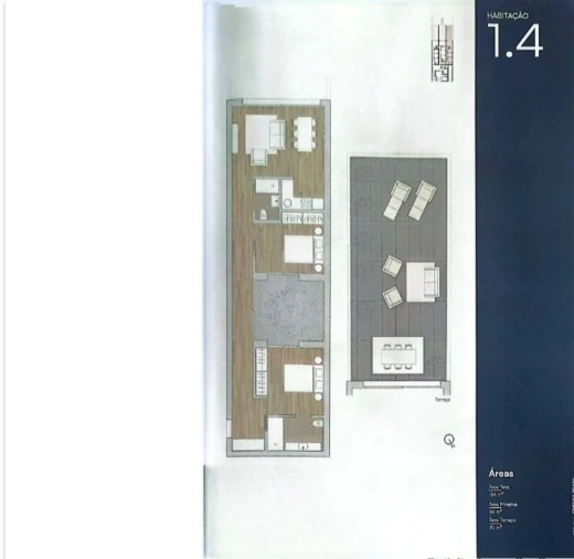 Apartamento T2 para Venda em Cedofeita, Santo Ildefonso, Sé, Miragaia, São Nicolau e Vitória Planta 1