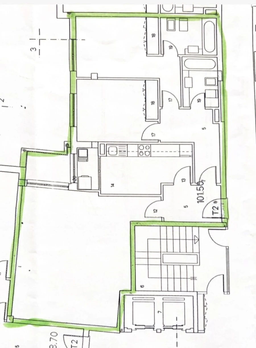 Apartamento T2 para Venda em Oliveira do Douro Planta 1