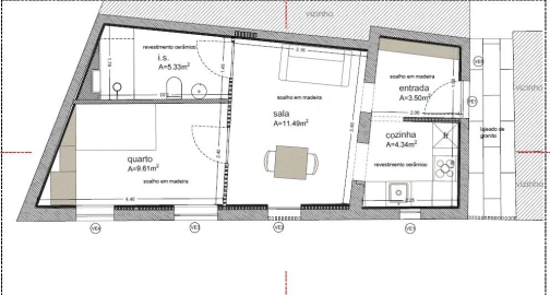 Moradia T1 para Venda em Creixomil