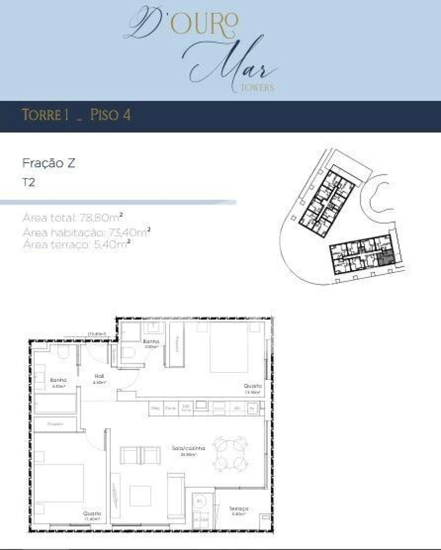 Apartamento T2 para Venda em Canidelo Foto 9