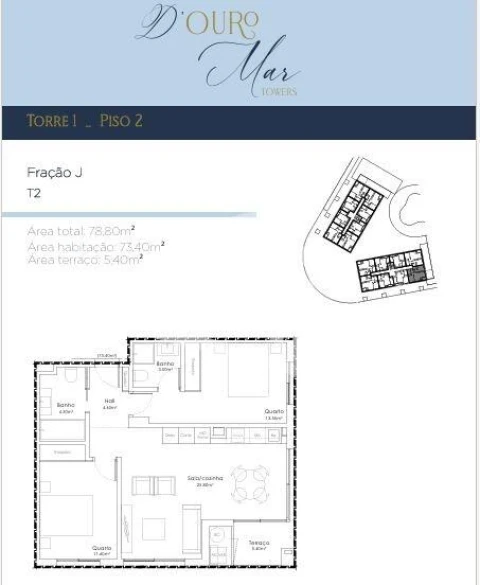 Apartamento T2 para Venda em Canidelo