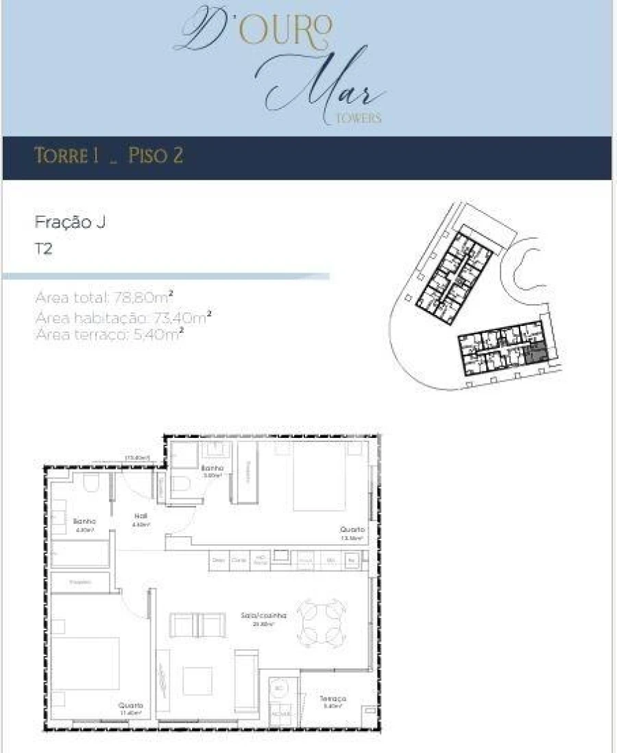 Apartamento T2 para Venda em Canidelo Foto 9