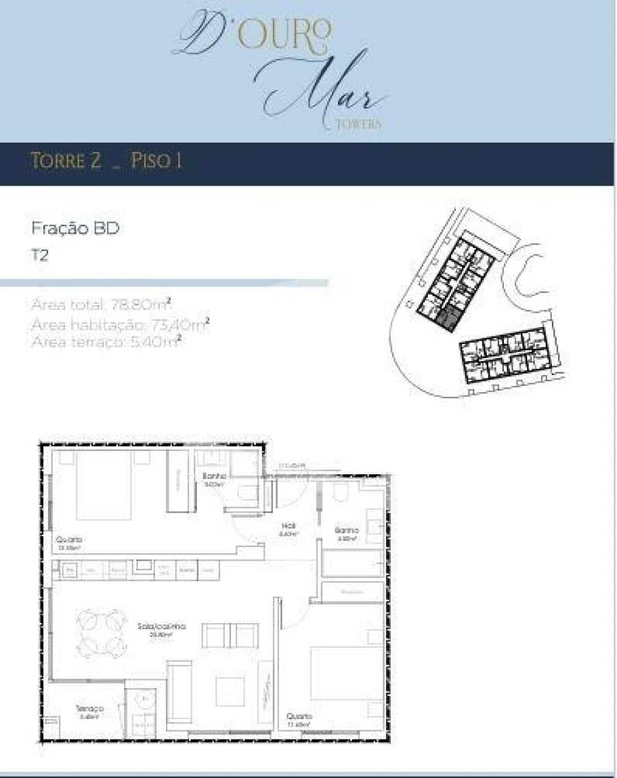 Apartamento T2 para Venda em Canidelo Foto 9